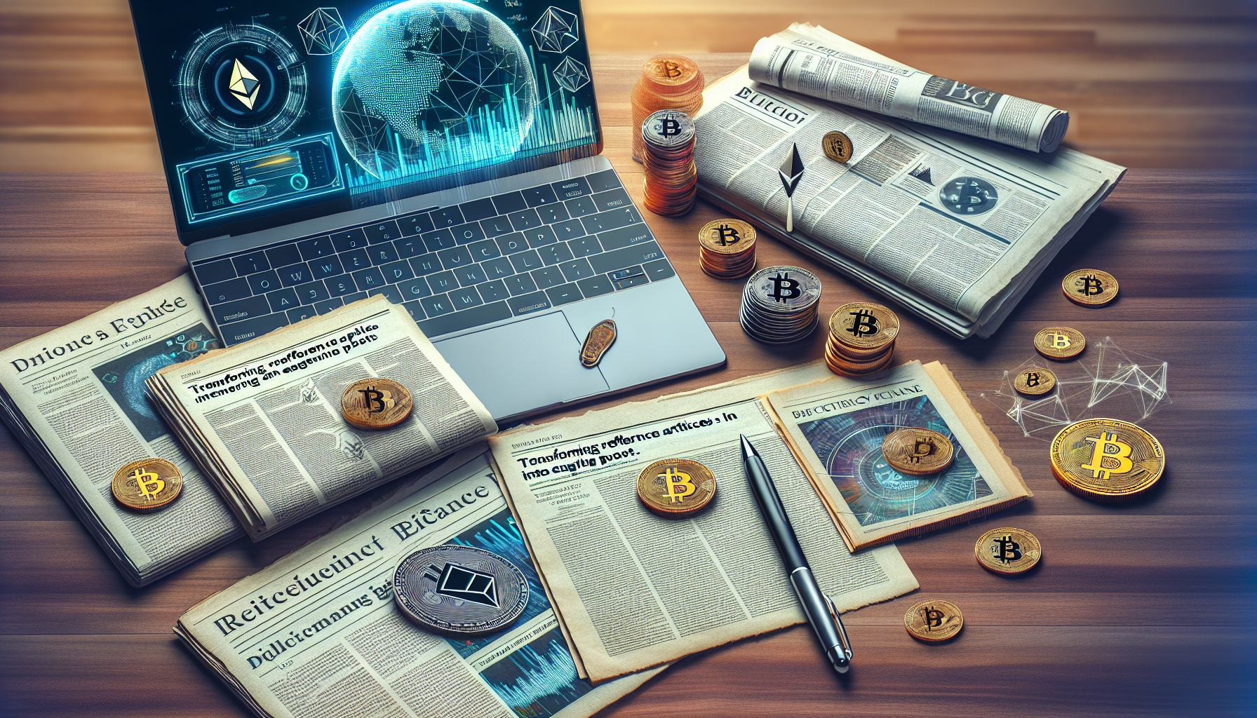 Transforming Reference Articles into Engaging Blog Posts in the Crypto Space